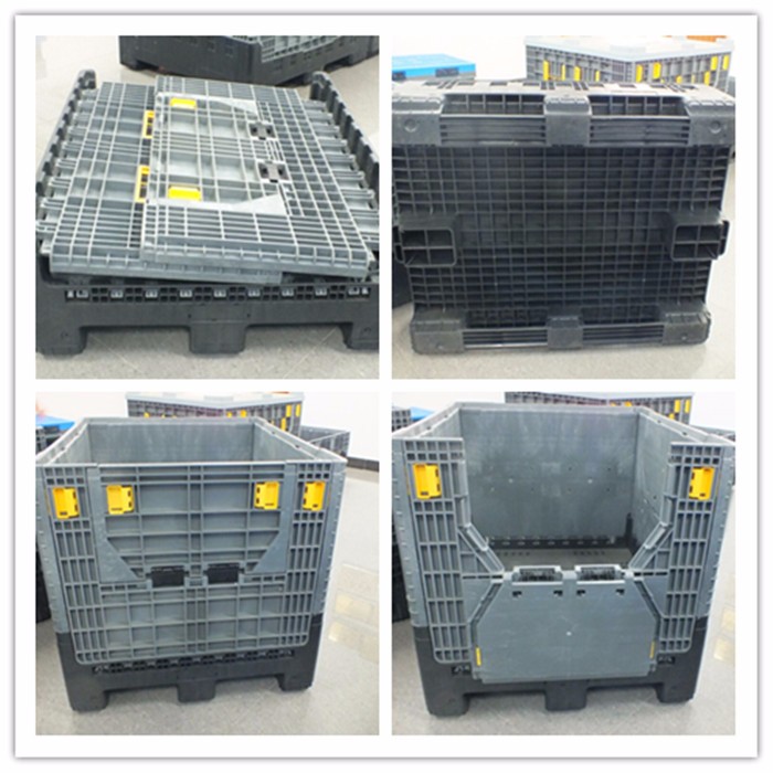 Heavy duty large folding box for industry Collapsible Plastic Containers