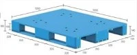 1500x1200x180mm 4- Way Racatiable nagy sűrűségű polietilén lapos raklap
