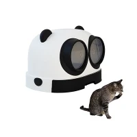 Panda műanyag borítású kisállat-alomdoboz két-ajtóval