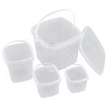 Vékony négyzet alakú Tamper Storage Takeaway doboz
